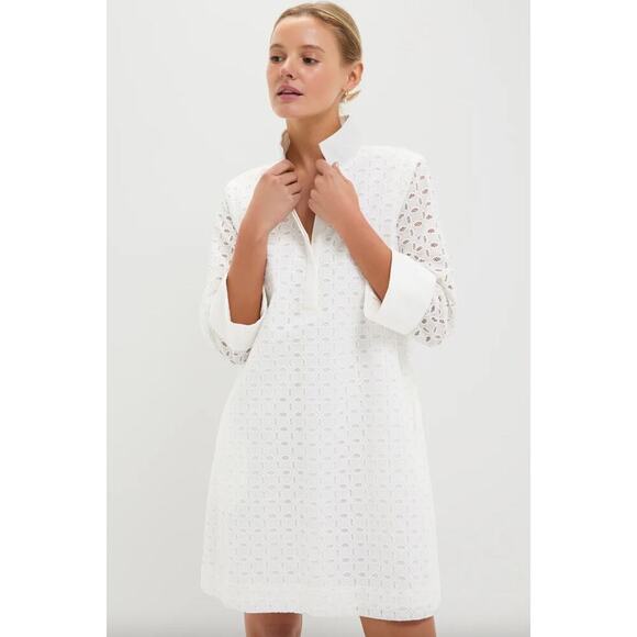Tuckernuck White Eyelet Megan Dress Sz XXS - Picture 1 of 7